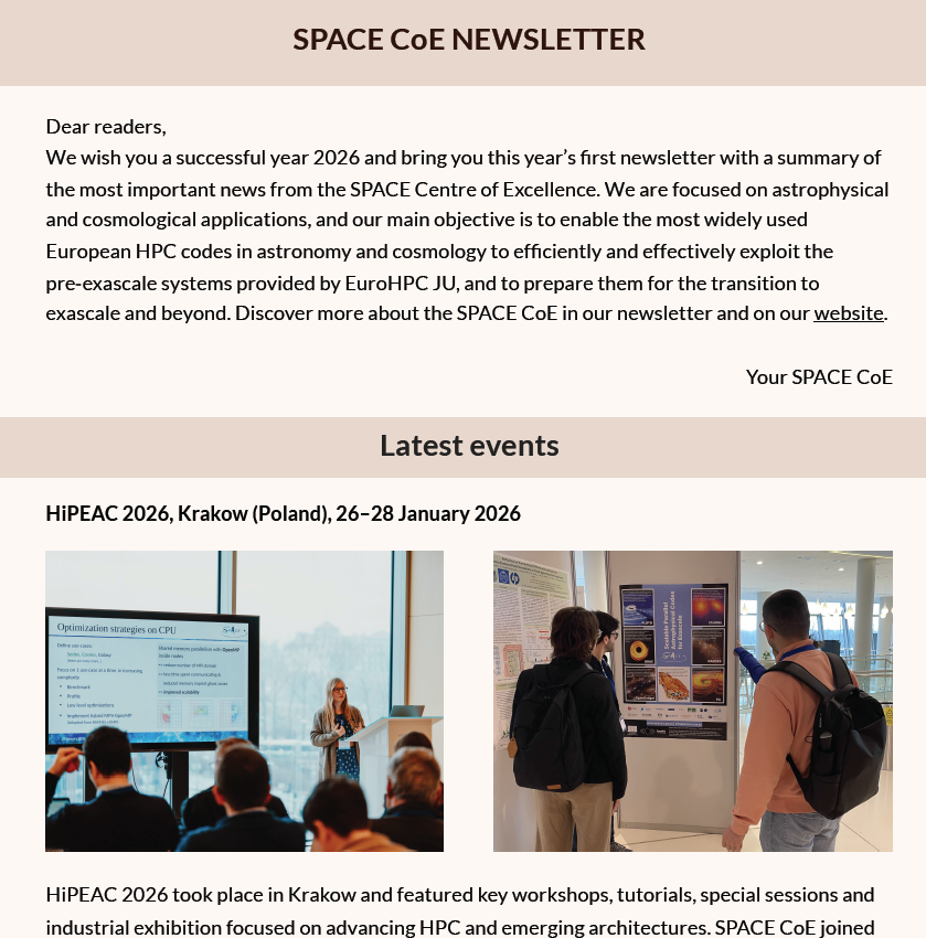 SPACE Newsletter February 2026